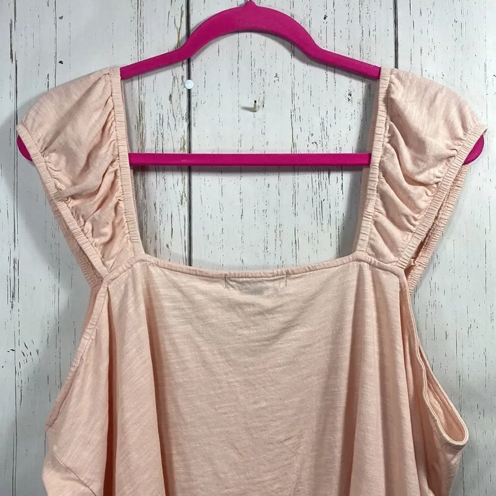 Sanctuary Sleeveless High Low Wide Tank Strap Top